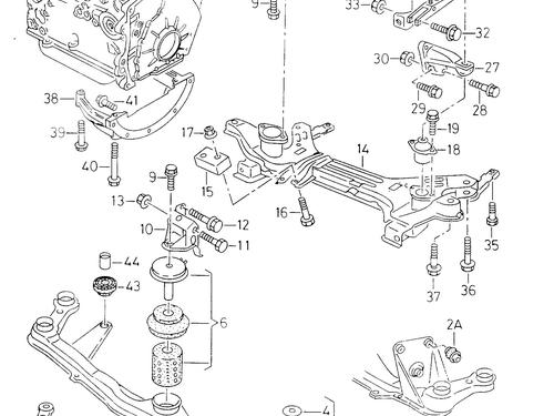 Support de moteur SEAT IBIZA II (6K1) 1.9 TDI (90 hp) 30697588