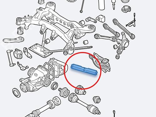 Left front suspension arm BMW 1 (E81) 118 d | BP39075657M12 - Image 2