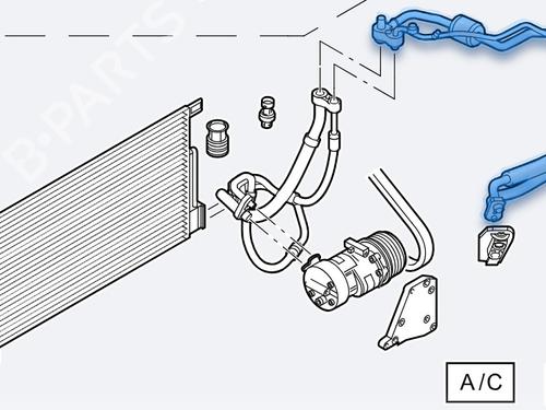 AC pipe OPEL CORSA D (S07)  | BP28180722M126 
