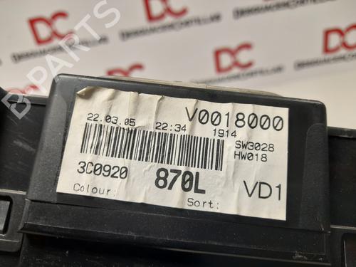 Instrument cluster VW PASSAT B6 (3C2)  | BP17404058C47 