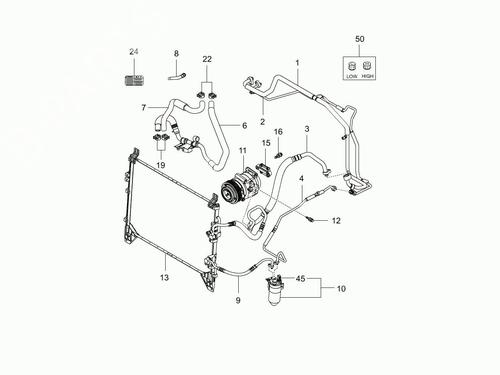 AC pipe SSANGYONG REXTON / REXTON II (GAB_) 2.7 Xdi | BP17424240M126 