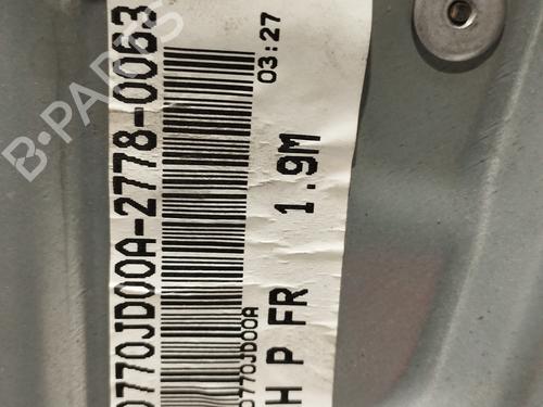 Front right window mechanism NISSAN QASHQAI / QASHQAI +2 I (J10, NJ10, JJ10E)  | BP24343577C23 