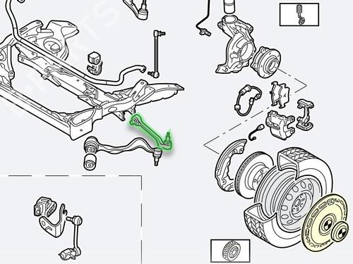 Left front suspension arm BMW 1 (E87) 118 d | BP23898503M12 