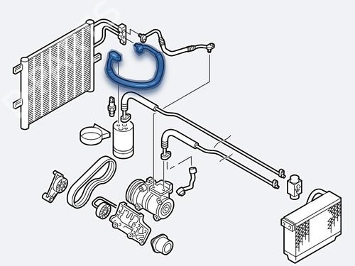 AC pipe BMW X3 (E83) 2.0 d | BP33715022M126 - Image 2