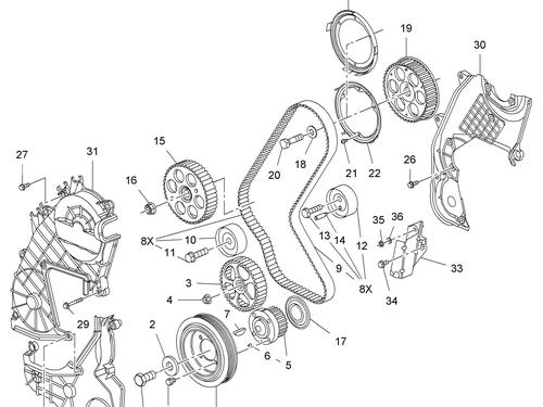 Timing cover OPEL ASTRA J Sports Tourer (P10)  | BP25249254M123 
