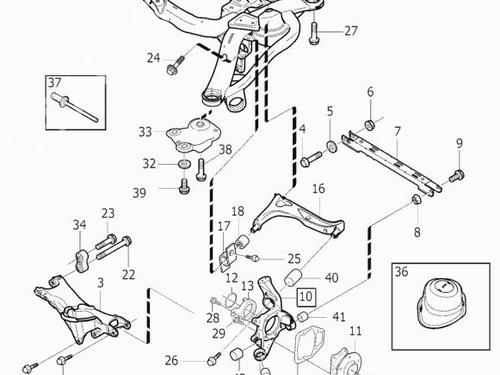 Used Left rear suspension arm Left rear suspension arm 39075224 39075224