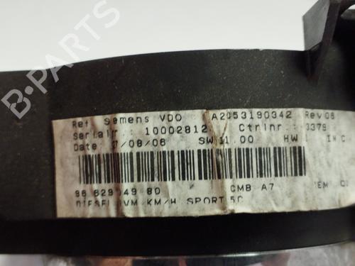 Instrument cluster PEUGEOT 207 (WA_, WC_) 1.6 HDi | BP30642555C47 