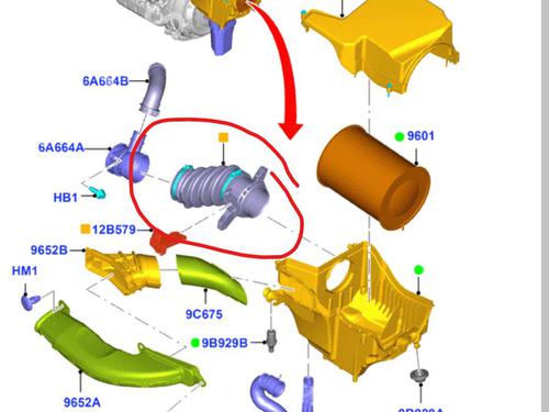 Rør FORD FOCUS III 1.6 TDCi (115 hp) 18903911