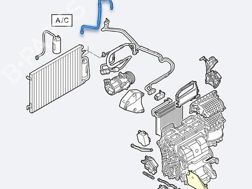 AC pipe OPEL VECTRA C (Z02)  | BP28180598M126 