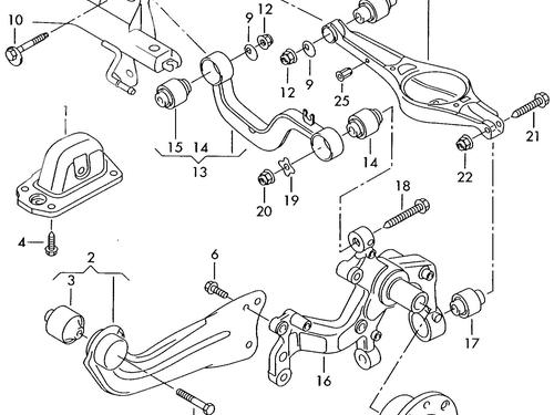 Used Left rear suspension arm SEAT ALTEA (5P1) 1.4 TSI (125 hp) 17421004