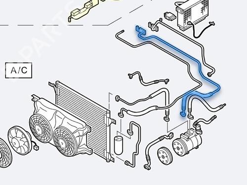 AC pipe MERCEDES-BENZ M-CLASS (W163) ML 430 (163.172) | BP24495521M126 
