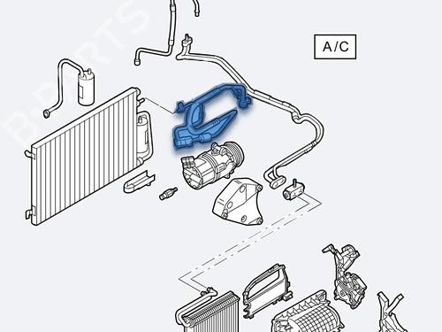 Used AC pipe AC pipe OPEL VECTRA C (Z02) [2002-2009] 33442571 33442571