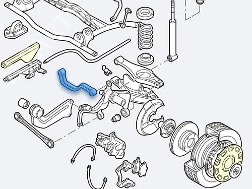Right rear suspension arm SEAT LEON (1P1)  | BP23127680M15
