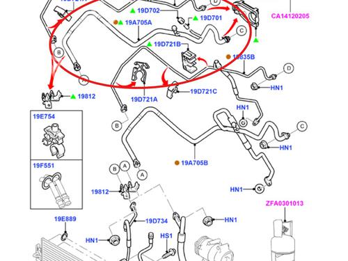 AC pipe FORD S-MAX (WA6) 2.0 TDCi | BP33715060M126 - Image 2