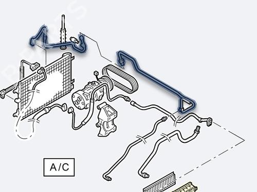 AC-rør SEAT ALHAMBRA (7V8, 7V9) [1996-2010]  33011150