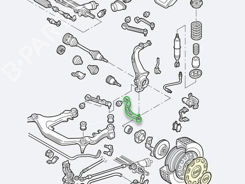 Used Left front suspension arm Left front suspension arm AUDI A6 C5 (4B2, 4B4) 2.5 TDI (155 hp) 39076062 39076062