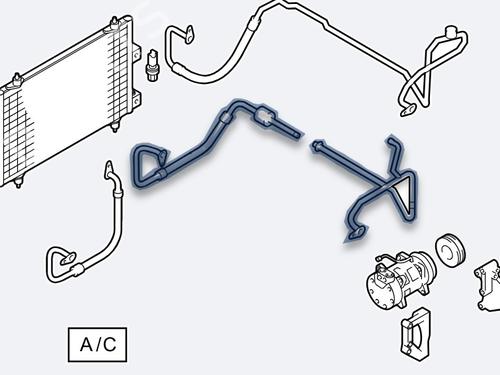Used AC pipe PEUGEOT 407 (6D_) [2004-2011]  32298261