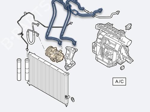 AC pipe RENAULT CLIO III (BR0/1, CR0/1) 1.2 16V (BR0P, CR0P) | BP28180693M126