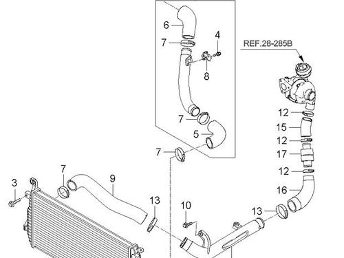 Tuyau KIA MAGENTIS II (MG) 2.0 CRDi (140 hp) 31798986
