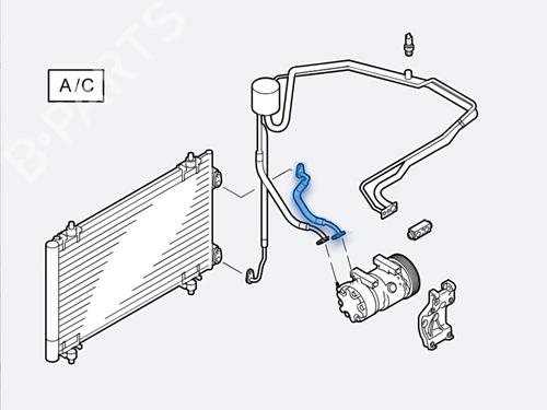 AC pipe PEUGEOT 308 I (4A_, 4C_)  | BP29722004M126 