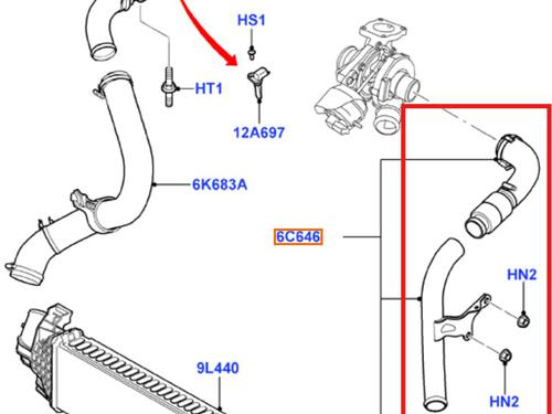 Pipe FORD FOCUS II Turnier (DA_, FFS, DS) 1.8 TDCi | BP35966391M125 - Image 2