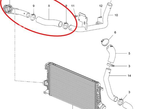 Pipe CHEVROLET CRUZE (J300) 2.0 CDI | BP30049944M125 