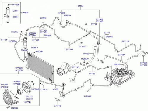 AC pipe HYUNDAI H-1 / STAREX Bus (A1)  | BP17423044M126 