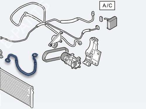Tuyau de climatisation SKODA OCTAVIA II (1Z3) [2004-2013]  32033403