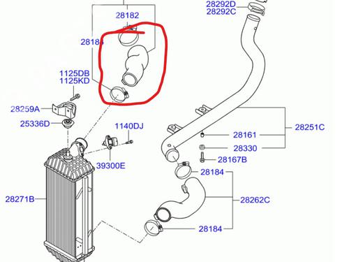 Pipe HYUNDAI ix35 (LM, EL, ELH) | BP31799041M125
