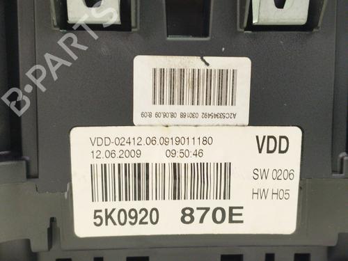 Instrument cluster VW GOLF VI (5K1)  | BP34648723C47  - Image 8
