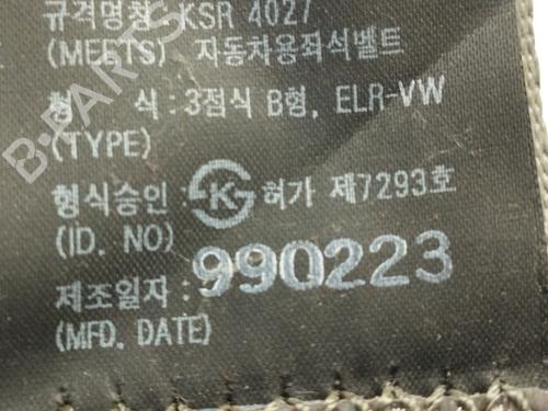 Front right seatbelt HYUNDAI ATOS (MX) 1.0 i | BP17554767I25 