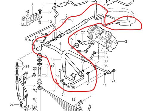 Used AC pipe AC pipe SEAT IBIZA III (6L1) [2002-2009] 33715003 33715003