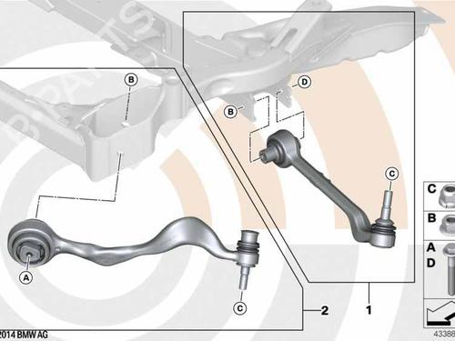 Right front suspension arm BMW 3 (E90) 320 i | BP23898496M13 