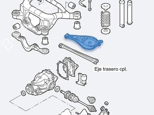 Højre bagtil bærearm BMW 3 (E46) 316 i (115 hp) 31589423