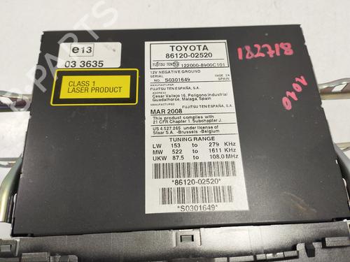 Radio TOYOTA AURIS (_E15_)  | BP18127203E6 