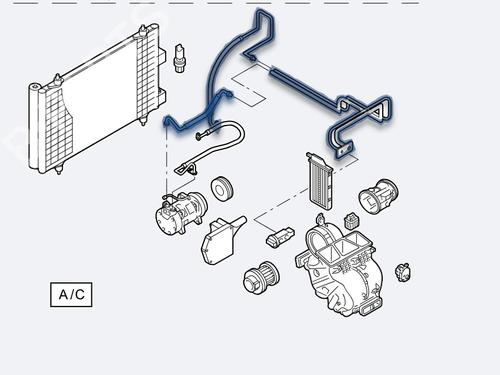 Used AC pipe CITROËN XSARA PICASSO (N68) 2.0 HDi (90 hp) 31695891