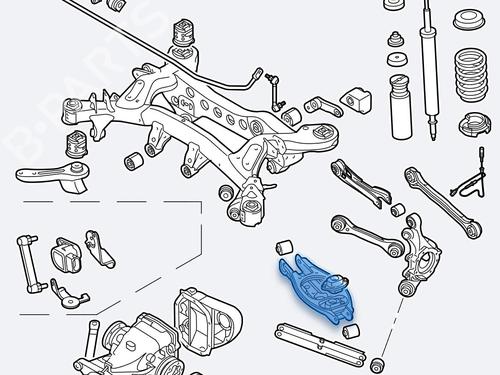 Used Right rear suspension arm BMW X1 (E84) sDrive 18 d (143 hp) 22899652
