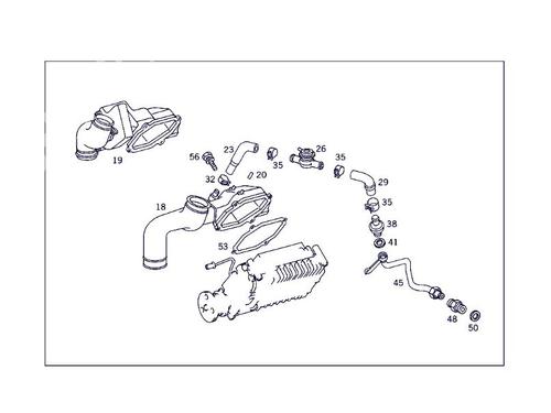 Pipe MERCEDES-BENZ C-CLASS (W203) C 200 Kompressor (203.045) | BP17419169M125 