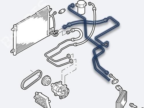 AC pipe VW PASSAT B5.5 Variant (3B6) 1.9 TDI 4motion | BP28180670M126 