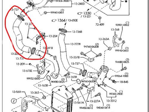 Used Pipe MAZDA CX-7 (ER) [2006-2014]  31799046