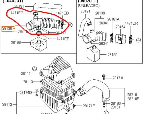 Pipe HYUNDAI TRAJET (FO) 2.0 CRDi | BP31253359M125 