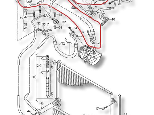 AC pipe VW PASSAT B6 (3C2) | BP37075393M126 - Image 2