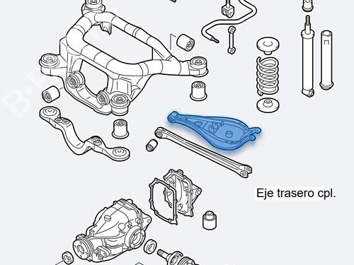 Left rear suspension arm BMW 3 Compact (E46) 318 ti | BP22810342M14 