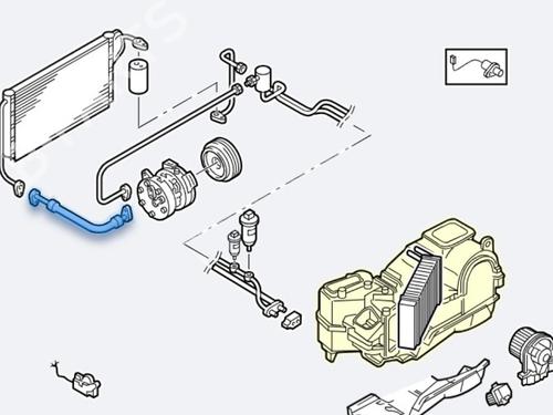 AC pipe SEAT TOLEDO II (1M2) 1.9 TDI | BP28180601M126 