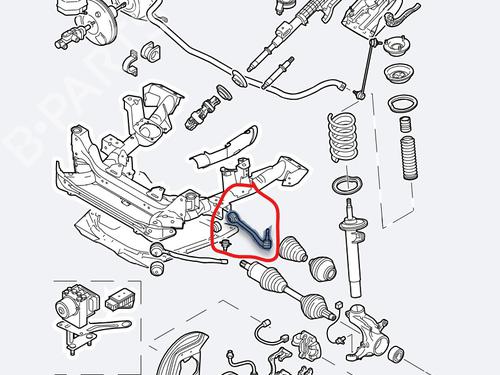 Left front suspension arm BMW X3 (E83) xDrive 20 d | BP30468255M12