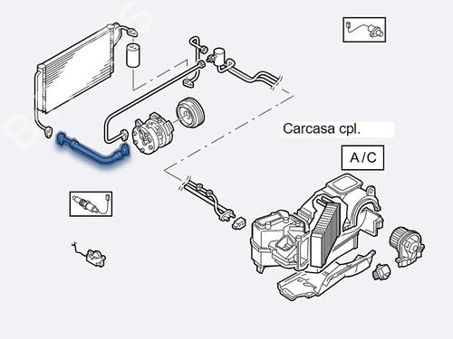 Used AC pipe VW GOLF IV (1J1) [1997-2008]  30572815