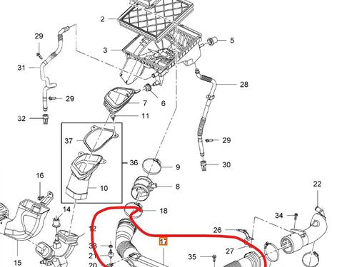 Pipe CHEVROLET CRUZE (J300) 2.0 CDI | BP30049929M125