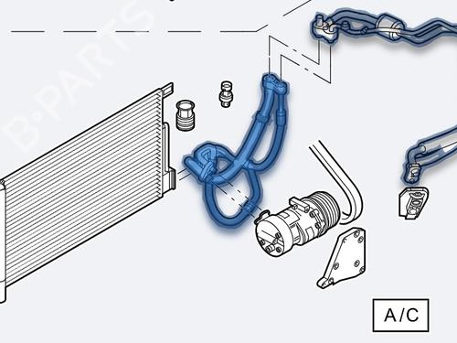 AC pipe OPEL CORSA D (S07)  | BP28180614M126 