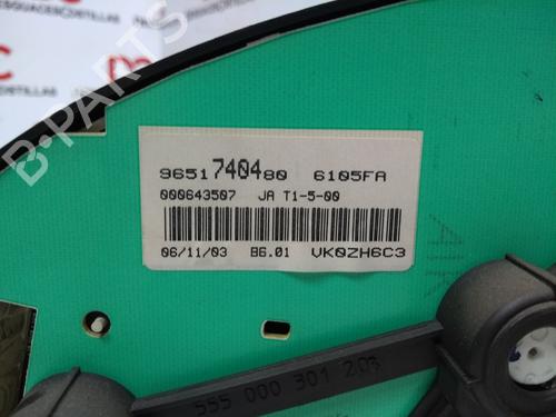 Instrument cluster PEUGEOT 206 Hatchback (2A/C) 2.0 HDI 90 | BP17400527C47 