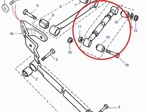 Used Right rear suspension arm Right rear suspension arm 39076348 39076348